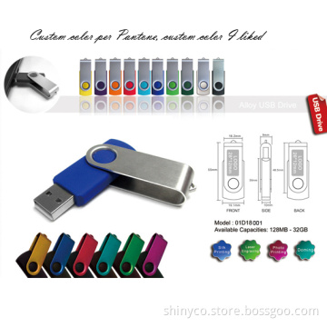 USB Flash Disk w/Aluminum Cover (01D18001)